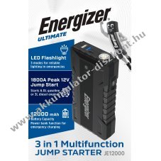 Energizer Jump Starter JE12000 aut�ind�t� powerbank 12000mAh LED l�mpa
