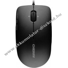 Cherry MC 2000 USB fekete optikai eg�r 1600dpi 3 gomb Tilt-Wheel 180cm