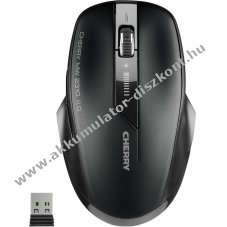 Cherry MW 2310 2.0 vezet�k n�lk�li optikai eg�r 2400dpi 6 gomb fekete Nano-USB