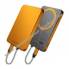 Nitecore POCKET5 5000mAh powerbank be�p�tett USB-C k�bel 22,5W IPX7 narancs