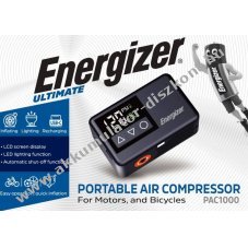 Energizer PAC1000 Akkumul�tor Powerbank 500mAh 120PSI mini kompresszor LED Li-Polymer