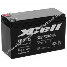 XCell XP7-12 VdS AGM 12V 7,0Ah Faston4,8mm F2 Akkumul�tor �lom