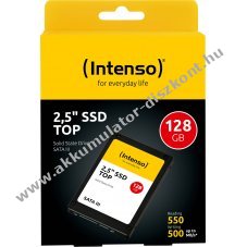 Intenso SSD 128GB 2,5'' SATA III 6Gbps olvas�s 550MB/s �r�s 500MB/s Retail