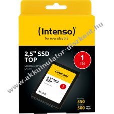 Intenso SSD 1TB 6,35cm(2.5) SATA III 550MB/s olvas�s 500MB/s �r�s Retail