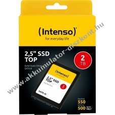 Intenso SSD 2TB SATA-III 6,35cm (2,5) 550MB/s olvas�s 500MB/s �r�s Retail