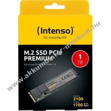Intenso SSD M.2 2280 1TB PCIe 3.0 NVMe 2100/1700MB/s Premium Retail