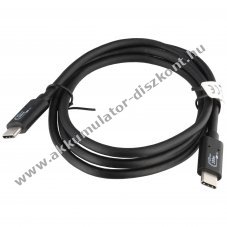Heitech USB 3.2 Gen2 USB-C-USB-C t�lt�- �s adatk�bel 100W 10Gbit/s 1m
