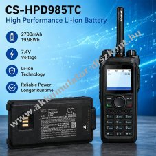 Helyettes�t� ad�vev� Akkumul�tor PD980 BL2016 2700mAh 19.98Wh