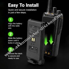 Helyettes�t� ad�vev� Akkumul�tor DP980 KB-98A 3350mAh 24.79Wh Type-C t�lt�port