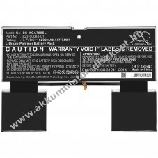 Helyettes�t� t�blag�p Akkumul�tor Microsoft Surface A70 823-00088-01 6200mAh 47.74Wh 7.7V
