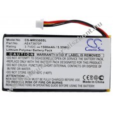 Helyettes�t� gps Akkumul�tor Maestro 5300 AE473870P 1500mAh 5.55Wh 3.7V