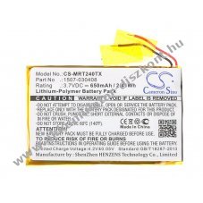 Helyettes�t� billenty�zet eg�r Akkumul�tor mini i24 1507-030408 650mAh 2.41Wh
