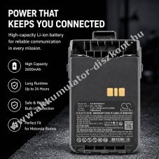Helyettes�t� ad�vev� Akkumul�tor DP3000e PMNN4440 2600mAh/19.24Wh Li-Ion