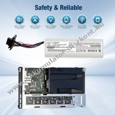 Helyettes�t� raid vez�rl� Akkumul�tor Netapp AFF A300 271-00046 3600mAh 26.64Wh 7.4V