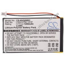 Helyettes�t� t�vir�ny�t� Akkumul�tor Nevo Q50 CS503759 1S1P 1200mAh 4.44Wh 3.7V