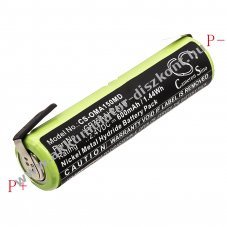 Helyettes�t� fogkefe Akkumul�tor Colgate Omron ProClinical A1500 GP75AAH2A1H 600mAh 1,44Wh
