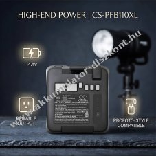 Helyettes�t� st�di�vaku Akkumul�tor Profoto B10 100440 3400mAh 48.96Wh 14.4V