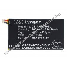 Helyettes�t� t�blag�p Akkumul�tor Verizon Ellipsis QMV7A MLP3970125 4000mAh 14.8Wh 3.7V