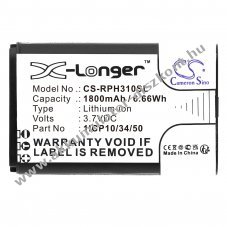 Helyettes�t� m�r�m�szer Akkumul�tor HygroPalm HP31 1ICP10/34/50 1800mAh 6.66Wh Li-Ion 3.7V