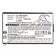 Helyettes�t� vezet�k n�lk�li Akkumul�tor SM-825D Pro SM-003-BAT TV headset 600mAh 2.22Wh