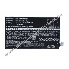 Helyettes�t� t�blag�p Akkumul�tor Samsung Galaxy Tab 4 8.0 EB-BT330FBU 3350mAh 12.4Wh 3.7V