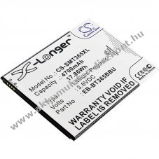 Helyettes�t� t�blag�p Akkumul�tor Samsung SM-T360 EB-BT365BBU 4700mAh 17.86Wh Li-Ion 3.8V
