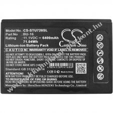 Helyettes�t� m�r�m�szer Akkumul�tor TYPE-72/BU-16 6400mAh 71.04Wh 11.1V