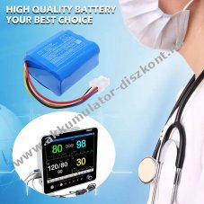 Helyettes�t� orvosi eszk�z Akkumul�tor WEGO P12n SPQDCY2S3P 10200mAh 75.48Wh 7.4V