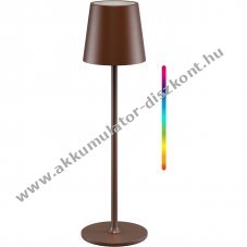 Goobay vezet�k n�lk�li LED asztali l�mpa M 38cm RGBW r�zsz�n� �rint�vez�rl�s 3W 140lm IP44 3000K