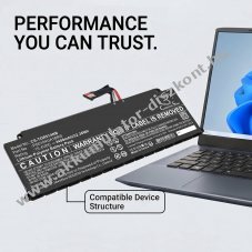 Helyettes�t� laptop Akkumul�tor Toshiba Dynabook 4icp5/63/71 PS0104UA1BRS 3540mAh 54.52Wh Li-ion