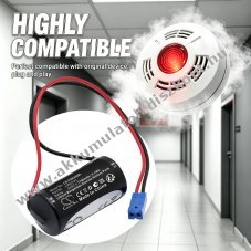 Helyettes�t� plc vez�rl� elem Fuji CR2/3 1700mAh 5.1Wh BERG-2P csatlakoz� 3V