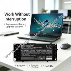 Helyettes�t� laptop Akkumul�tor Fujitsu LifeBook U7411/G CP801784-04 4150mAh 47.06Wh 11.34V