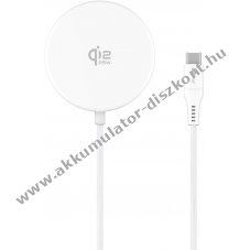 Goobay Wireless Charger magnetikus Qi 2.2 25W �llv�nyos vezet�k n�lk�li t�lt�