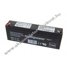 Helyettes�t� Akkumul�tor AKKUMED Kirsch BL520 12V 2200mAh 176x34x60(66)mm 0,796kg �lomakkumul�tor