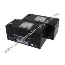 Helyettes�t� Akkumul�tor AKKUmed 12V 3400mAh Str�ssle DT100 4,8mm Faston 134x69x60(66)mm Pb