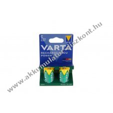 Varta Power Play Ready2Use C (b�bi m�ret) Akkumul�tor 1,2V 3000mAh 2db/csomag 56714 NiMH