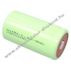 Helyettes�t� Akkumul�tor D (g�li�t) Industrie Hochstrom Flattop 1,2V 9Ah NiMH