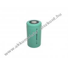 Helyettes�t� Akkumul�tor D (g�li�t) Flattop r�vid kivitel nagy�ram� 1,2V 8500mAh NiMH