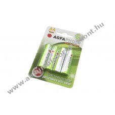 Agfa Photo HR6 Consumerversion AA Mignon ceruza Akkumul�tor 1,2V 2300mAh 4db/csomag NiMH