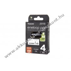 Panasonic eneloop PRO BK-3HCCE/4BE AA Mignon ceruza Akkumul�tor 1,2V 2,45Ah 4db/csomag NiMH