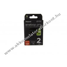 Panasonic eneloop PRO BK-3HCDE/2CP AA Mignon ceruza Akkumul�tor 1,2V 2,45Ah 2db/csomag NiMH