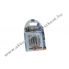 Ansmann AAA (mikro) Akkumul�tor 1,2V 1100mAh 4db/csomag NiMH
