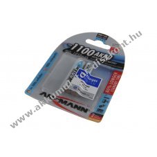 Ansmann AAA (mikro) Akkumul�tor 1,2V 1100mAh 2db/csomag NiMH