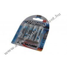 Ansmann AA Mignon ceruza Akkumul�tor 1,2V 2700mAh 4db/csomag NiMH