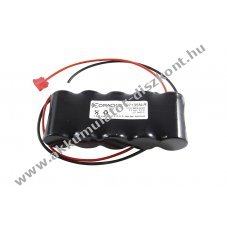 Helyettes�t� Akkumul�tor Sub C 6V 2500mAh v�sz- �s biztons�gi vil�g�t�s NiMH