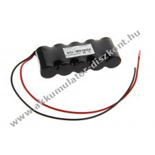 Helyettes�t� Akkumul�tor NC v�sz- �s biztons�gi vil�g�t�s Sub C 6V 1500mAh