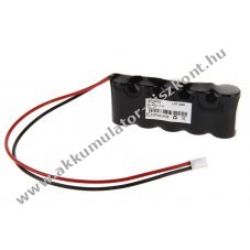 Helyettes�t� Akkumul�tor NC Sub C 6V 1500mAh 100x23x43mm 0,275kg 30cm k�bel JST VHR-2