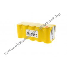 Helyettes�t� Akkumul�tor NC Sub C 12V 1,5Ah v�sz- �s biztons�gi vil�g�t�s Faston 6,3/4,8mm zsugorozott F2x5