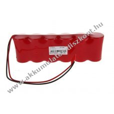 Helyettes�t� Akkumul�tor NC D (g�li�t) 7,2V 4000mAh zsugorcsomagol�s 25cm k�bellel