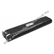 Helyettes�t� Akkumul�tor NC Akkupakk D (g�li�t) 12V4000mAh 2x5 dupla oszlop zsugor Faston 4,8mm+6,3mm